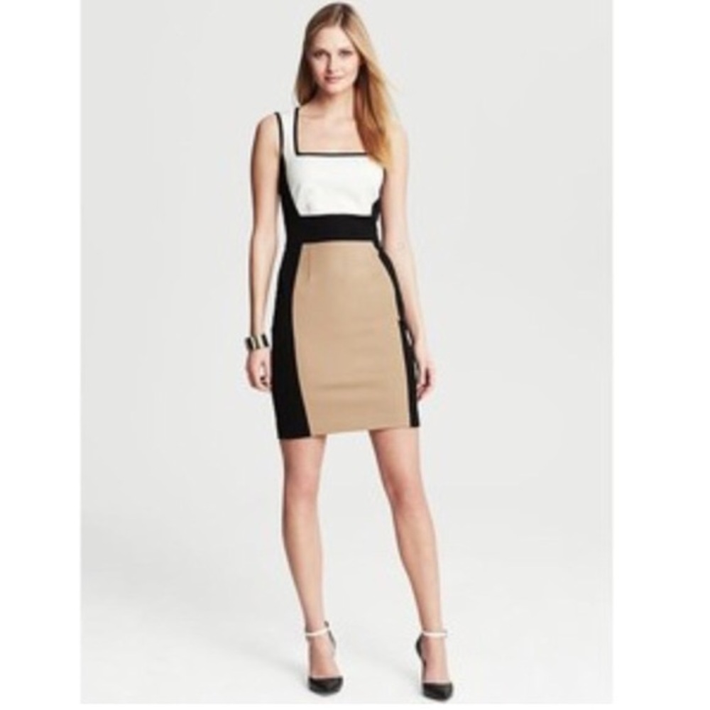 Banana Republic Colorblock Sloan Sheath Dress